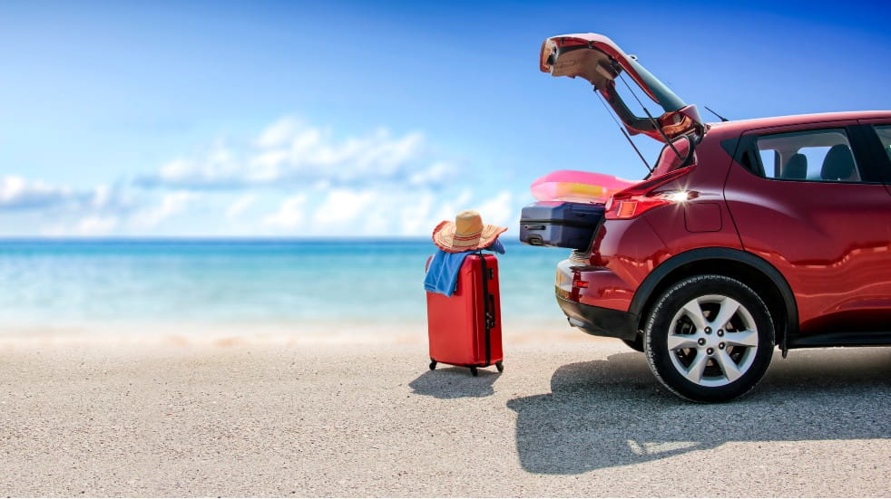 Holiday autos car and luggage